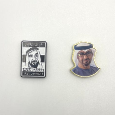 UAE leaders portrait emblem for National Day