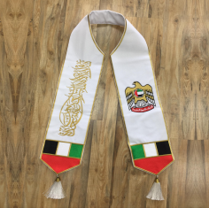 UAE flag scarf worn for National Day