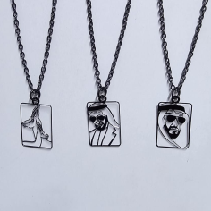 Car mirror hanger with UAE Sheikh portrait