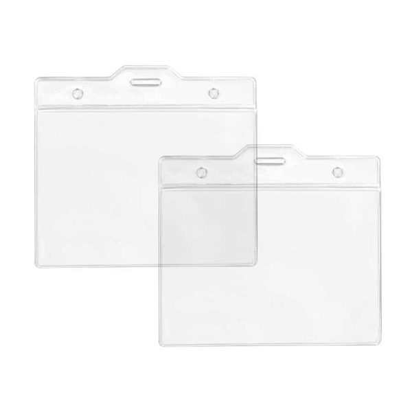 Transparent Plastic ID Card Pouch and Holder
