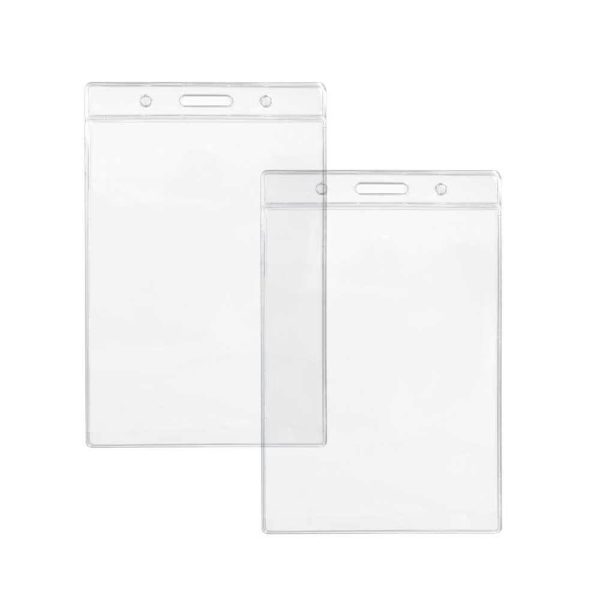 Clear Plastic ID Card Pouch and Holder