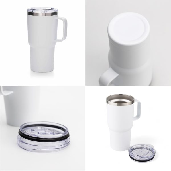 Customize branded White Double Wall Stainley White Color Tumbler / Mug, unique promotional gifts UAE