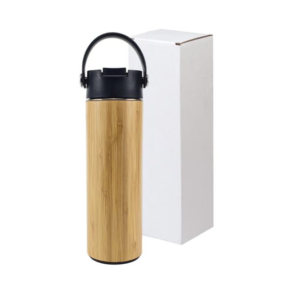 Personalized branded Bamboo Flask with Tea Infuser, unique promotional gifts UAE