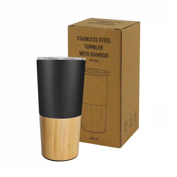 Travel Tumbler with Bamboo LID, unique promotional gifts UAE
