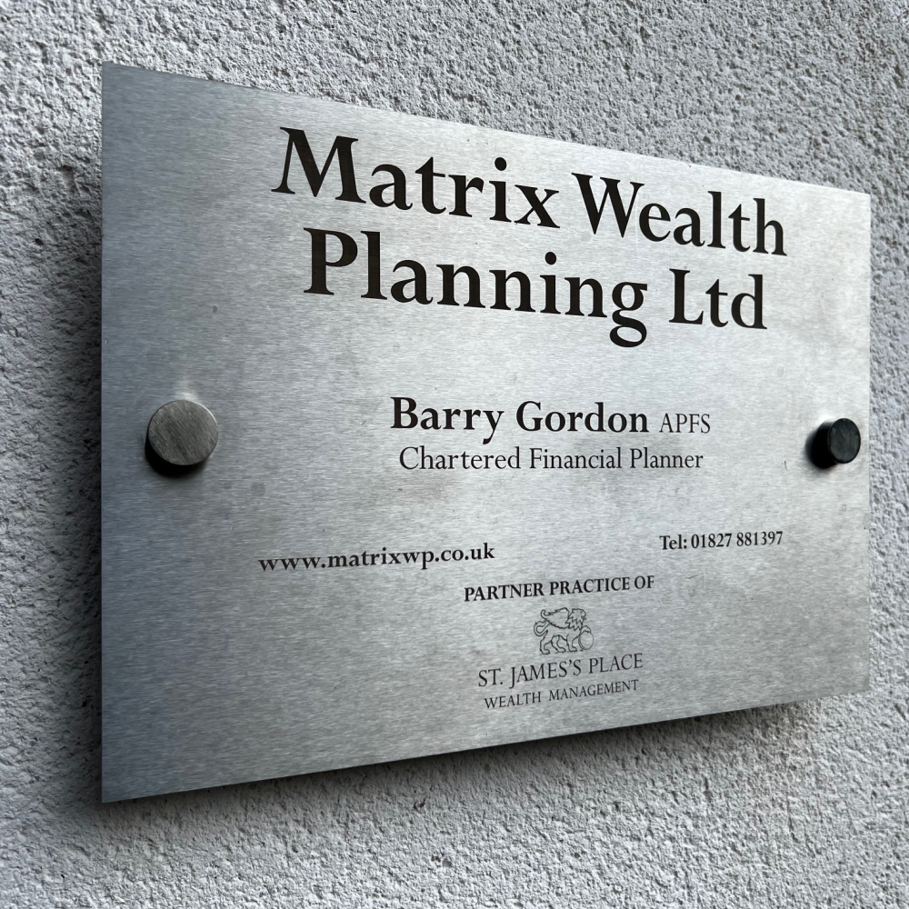 Elegant and detailed etched signage for a professional look