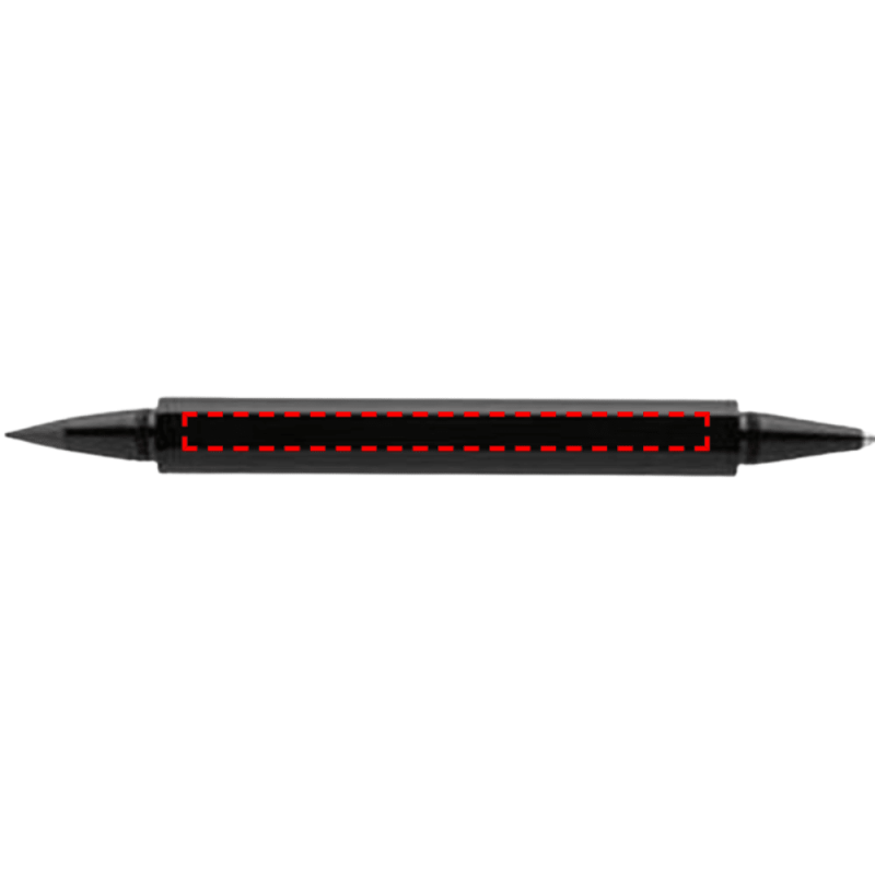 Swiss Peak Storm RCS recycled aluminum dual tip pen in black – eco-friendly corporate gift UAE