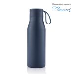 Eco-friendly vacuum bottle — 600 ml, recycled materials, branded option