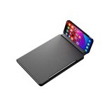 NOTECASE A5 recycled PU notebook with 96 sheets, built-in phone stand, and ruler – eco-friendly corporate gift