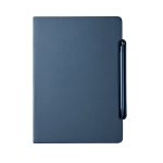 NOTECASE A5 recycled PU notebook with 96 sheets, built-in phone stand, and ruler – eco-friendly corporate gift