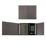 Premium 5-Piece Professional Gift Set including PU notebook, metal pen, card holder, and keychain displayed in an open elegant box, perfect for corporate gifting
