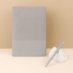 Classy Soft PU Notebook with 120 Sheets in Unique Corrugated Design