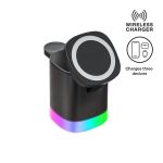 Corporate tech gift — compact wireless charger with branding option