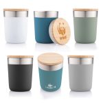 Corporate eco drinkware – recycled insulated mug with branding option