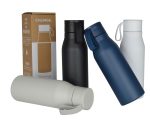 Eco-friendly vacuum bottle — 600 ml, recycled materials, branded option