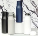 Eco-friendly vacuum bottle — 600 ml, recycled materials, branded option