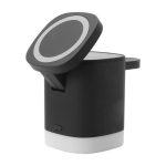 Corporate tech gift — compact wireless charger with branding option