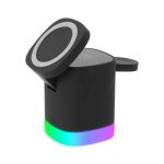 Corporate tech gift — compact wireless charger with branding option