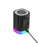 Corporate tech gift — compact wireless charger with branding option
