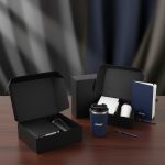 KOKSI Gift Set Packaging – Black Gift Box with Tumbler, Notebook & Pen