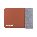 CAMDEN Tan Felt Laptop Sleeve with Magnetic Wireless Charger