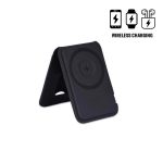 MAG3 Giftology 3-in-1 Magnetic Wireless Charger Card Holder with smartphone, earbuds, and smartwatch charging simultaneously