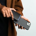 MAG3 Giftology 3-in-1 Magnetic Wireless Charger Card Holder with smartphone, earbuds, and smartwatch charging simultaneously