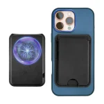 Eco-Friendly Recycled PU Leather 15W Fast Wireless Charger and Card Holder