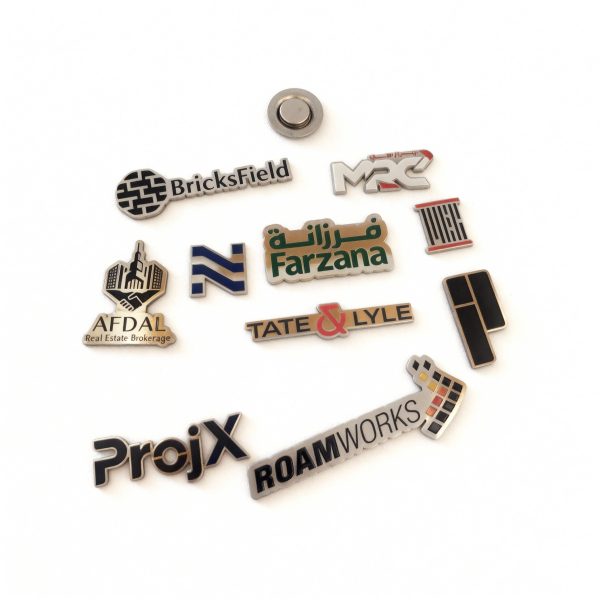 Personalized metal cutout gift with color-filled etching and magnet back