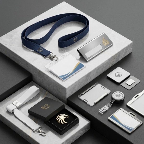 Custom corporate lanyards and name badges in Dubai
