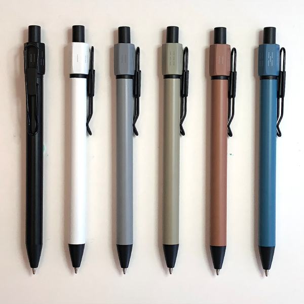 Hexaspinner Pen push-action ballpoint pen with fidget spinner — corporate gift
