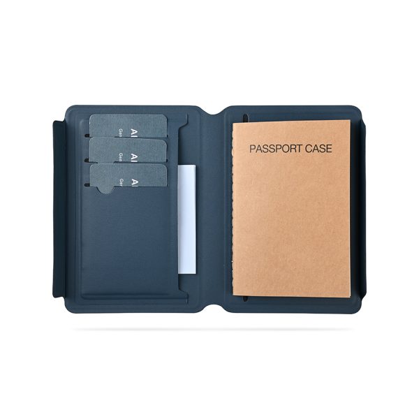 Passport Case Plus recycled PU passport holder — corporate gift