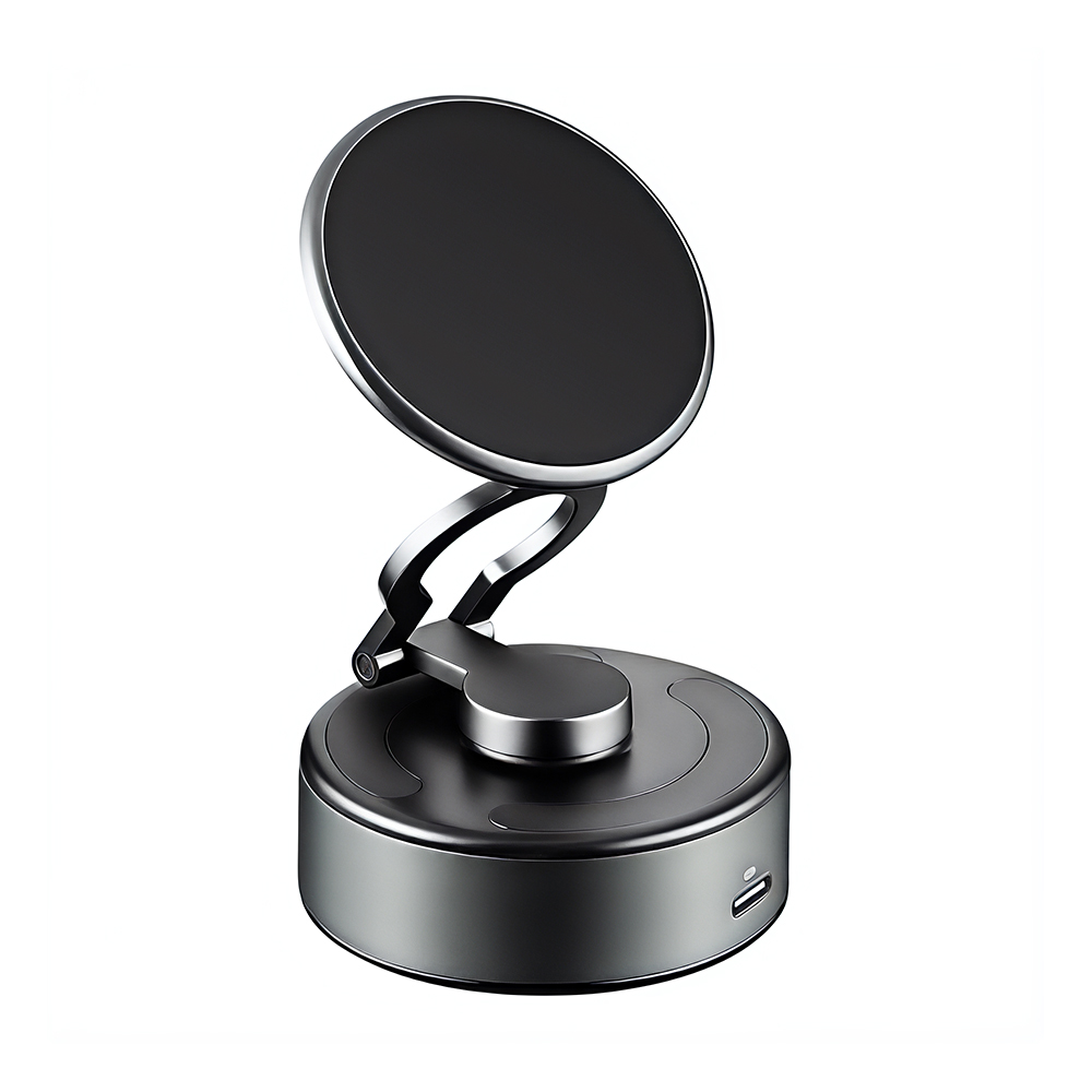 SUCTION PRO compact magnetic vacuum phone holder with folding design — corporate gift