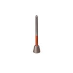 Desk Pen red wood and gun-black brass ballpoint pen with holder — corporate gift
