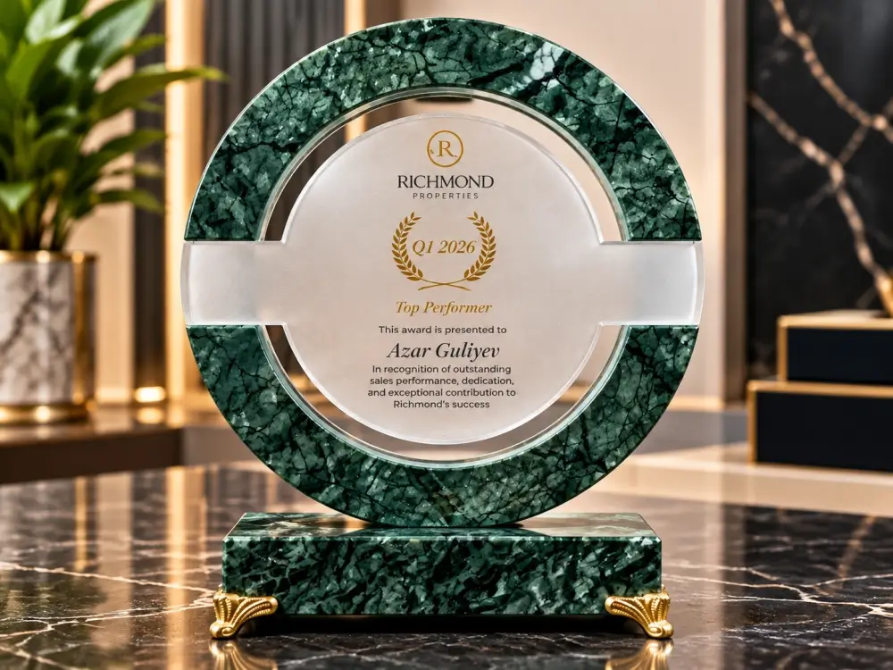 Elegant frosted crystal award with custom engraving for executive recognition, corporate ceremonies, and special achievements