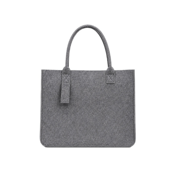Felty grey felt tote bag — corporate gift