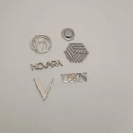 Silver plated magnetic lapel pin for corporate branding in Dubai - UAE