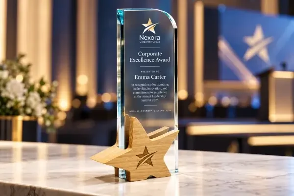 Corporate event crystal awards Dubai