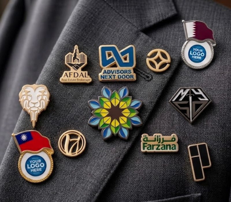 Custom Metal Lapel pins manufacturing in dubai
